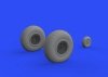 Eduard 6481020 B-17F wheels diamond tread EDUARD 1/48